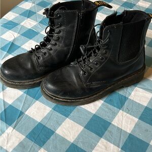 Dr. Martens Kids Black Lace-Up Boots